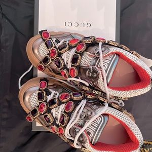 GUCCI Flashtrek chunky sneaker with removable rhinestones. Never worn.